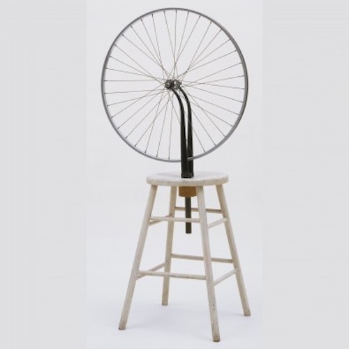 Marcel Duchamp, Bicycle wheel mounted on stool