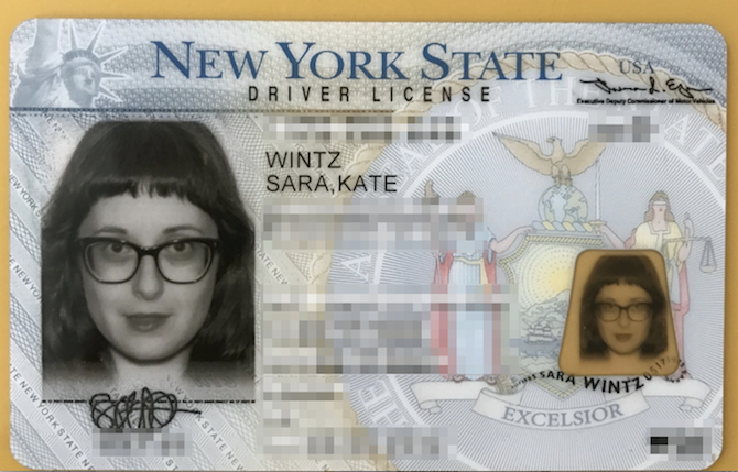 Sara Wintz Driver License