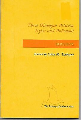 Cover to Three Dialogues Between Hylas and Philonous by George Berkley.