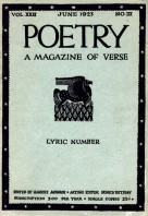 June 1923 Poetry Magazine cover