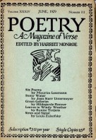 June 1929 Poetry Magazine cover