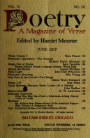 June 1917 Poetry Magazine cover