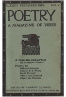 February 1924 Poetry Magazine cover