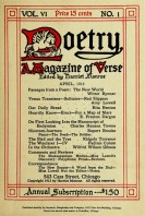 April 1915 Poetry Magazine cover