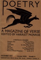 December 1931 Poetry Magazine cover
