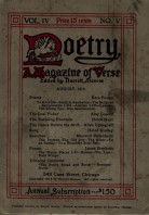 August 1914 Poetry Magazine cover