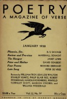 January 1938 Poetry Magazine cover