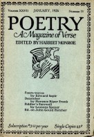 January 1926 Poetry Magazine cover