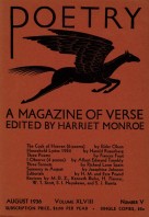 August 1936 Poetry Magazine cover