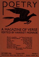 October 1936 Poetry Magazine cover