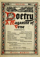 October 1912 Poetry Magazine cover