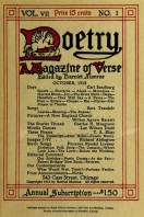 October 1915 Poetry Magazine cover