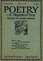 April 1928 Poetry Magazine cover
