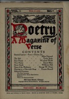 September 1913 Poetry Magazine cover