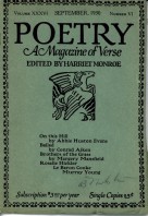 September 1930 Poetry Magazine cover