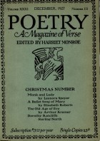 December 1927 Poetry Magazine cover