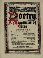 July 1913 Poetry Magazine cover