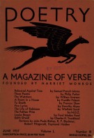 June 1937 Poetry Magazine cover