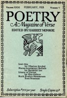 February 1928 Poetry Magazine cover