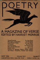 May 1934 Poetry Magazine cover