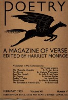 February 1933 Poetry Magazine cover