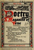 February 1913 Poetry Magazine cover