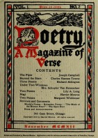 November 1912 Poetry Magazine cover