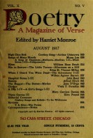 August 1917 Poetry Magazine cover
