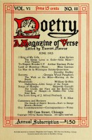 June 1915 Poetry Magazine cover