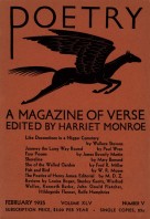 February 1935 Poetry Magazine cover