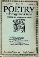 July 1929 Poetry Magazine cover