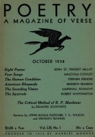 October 1938 Poetry Magazine cover