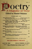February 1917 Poetry Magazine cover