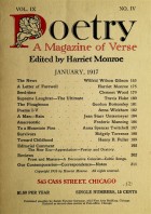January 1917 Poetry Magazine cover