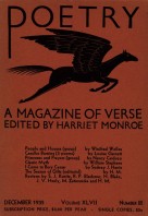 December 1935 Poetry Magazine cover