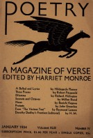 January 1934 Poetry Magazine cover