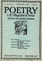 February 1930 Poetry Magazine cover