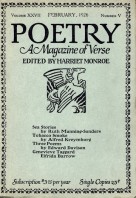 February 1926 Poetry Magazine cover
