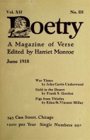 June 1918 Poetry Magazine cover