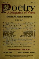 July 1917 Poetry Magazine cover