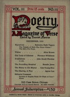 December 1913 Poetry Magazine cover