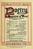 December 1915 Poetry Magazine cover