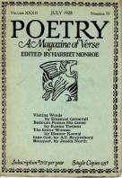 July 1928 Poetry Magazine cover