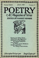 July 1930 Poetry Magazine cover