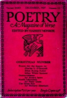 December 1929 Poetry Magazine cover