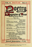 July 1915 Poetry Magazine cover
