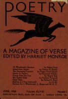 April 1936 Poetry Magazine cover