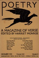 December 1933 Poetry Magazine cover