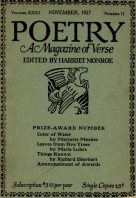 November 1927 Poetry Magazine cover
