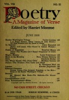 June 1916 Poetry Magazine cover
